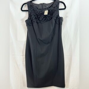 NWT‎ Ann Taylor Tropical Wool Sleeveless Flutter Dress Size 4P
